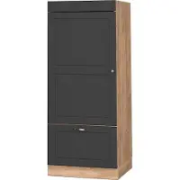 Vicco Mobile cucina dispensa Fame-Line Oro-antracite country/Rovere dorato 60 cm, Model 38614