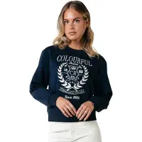 Colourful Rebel College 1986 Embro Relaxed Sweat Navy Taglia: M | Maglie a manica lunga Outlet | Donna | Blu