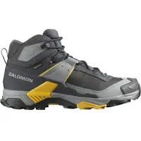 Salomon - Scarpe trekking uomo in GORE-TEX - X Ultra 5 Mid GTX M Asphalt / Monument / Spicy Mustard per Uomo - Taglia 42 2/3 - Grigio