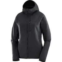 Salomon Women's Essential Lightwarm Giacca in pile Donna (M, nero)
