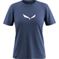 Salewa Women's Solid Dri-Release S/S Tee T-shirt Donna (34, blu)