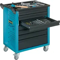 Hazet Carrello da officina Assistent 177-7 - Cassetti piatti: 6 x 80 x 527 x 348 mm - Cassetto | 177-7
