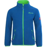 TROLLKIDS Kids Oppdal Jacket XT Giacca in pile Bambini (104, blu)