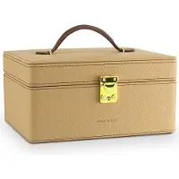 Friedrich Lederwaren Ascot 20124-8 Beige/Nero — Portagioie