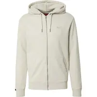 Superdry per uomo. M2014128A Felpa con cappuccio e zip con logo essenziale beige (XXL), Casual, Cotone