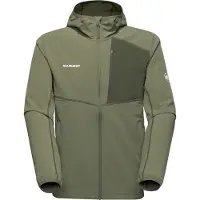 Mammut - Giacca multiuso - Madris Light ML Hooded Jacket Men Marsh per Uomo in Pelle - Taglia M - Kaki