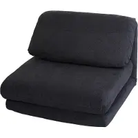 Mendler MCW-E68 poltrona letto, divano letto, poltrona pieghevole funzionale, poltrona reclinabile, tessuto/tessuto ~ grigio scuro