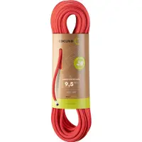 Edelrid - Corda da arrampicata - Eagle Lite Eco Dry 9,5Mm Neon Coral in Pelle - Taglia 70 m - rosso