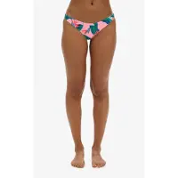 Superdry per donna. W3010398A Top bikini a fascia tropicale rosa (S), Beachwear, Polister riciclato, Sostenibile