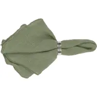 Broste Copenhagen Tovaglioli da tavola GRACIE X2 - Verde - 45x45 cm