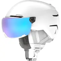 Atomic - Casco da sci/snowboard - Savor Visor Stereo White Heather - Taglia 59-63 cm - Bianco