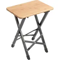 Brunner Twisty Bamboo Sedia da campeggio (Sqaure, grigio/beige)