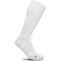 Bauerfeind Run Ultralight Compression Socks Calze tecniche a compressione Uomo (44-46 - Wade S, bianco/grigio)