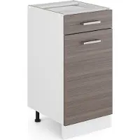 Vicco Mobiletto base per cucina R-Line Grigio nobile 40 cm senza piano di lavoro, Model 29700
