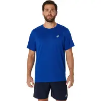 Asics Core S/S Top Maglia da corsa Uomo (S, blu)