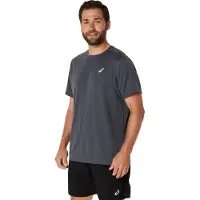 Asics per uomo. 2011D221 T-shirt a maniche corte Core grigia (XL), Sportivo, Grigio, Sintetico, Multisport, Manica corta, Sostenibile