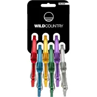 Wild Country - Pack de 6 mousquetons doigt fil - Helium 3.0 Rack 6 Pack Uni - Verde