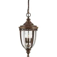 Elstead Lighting Lampada a sospensione da esterno English Bridle, color bronzo Feiss FE-EB8-L-BRB