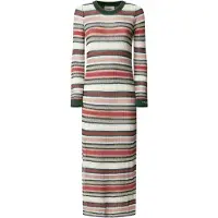 Pepe Jeans Abito in maglia 'North' blu chiaro / verde scuro / salmone / bianco