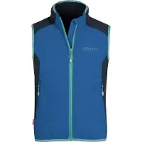 TROLLKIDS Kid's Balestrand Vest Gilet a vento Bambini (128, blu)
