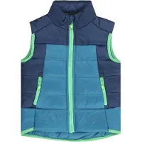 TROLLKIDS Kid's Hardanger Vest Gilet sintetico Bambini (140, blu)