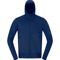 Norrøna Falketind Warm2 Stretch Hood Giacca in pile Uomo (XL, blu)