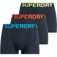 Superdry per uomo. M3110450B Confezione da 3 boxer (XL), Homewear, Cotone, Navy