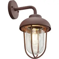TRIO Lighting Appliance da esterno DUERO, color ruggine Altezza 33 cm Metallo/vetro IP44