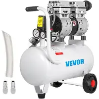 Vevor Compressore d'aria , 5,5 galloni, compressore d'aria oil-free ultra-silenzioso, serbatoio da 25 litri, compressore d'aria silenzioso, 750 W, compressore oil-free, bassa rumorosità