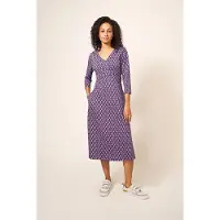 White Stuff Tea Midi Jersey Dress Pink Print Taglia: 20 | Abiti Midi Outlet | Donna | Rosa