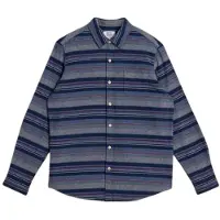 White Stuff Horizontal Stripe Shirt Dark Navy Taglia: L | Camicie Casual Outlet | Uomo | Blu