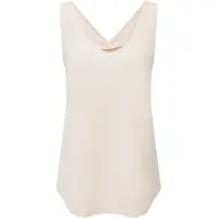 Sherpa Women's Bali V-Neck Tank Top Donna (XXL, bianco/beige)