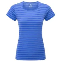 Mountain Equipment Women's Groundup Stripe Tee Maglia funzionale Donna (34, blu)