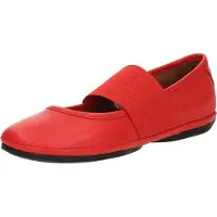 Camper per donna. 21595-258 Ballerine in pelle rossa Nina Right (36), Rosso, Basso, Nessuno, Casual, Sostenibile