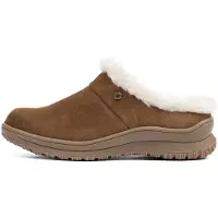 Minnetonka Slipper 'Emerson' beige / marrone
