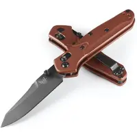 Benchmade Coltello pieghevole Mini Osborne Magnacut DLC, burnt copper aluminum