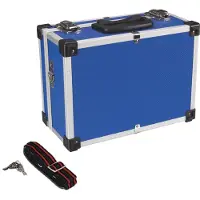 Perel Valigia portautensili in alluminio - 320 X 230 X 155 Mm - 11,4 L - Blu