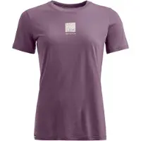 Ortovox Women's 120 Cool Tec Abstract T-Shirt Maglia merino Donna (XL, lilla)