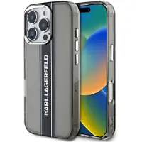 Karl Lagerfeld Custodia Per Telefono Iml Stripe Logo Iphone 16 Pro Max