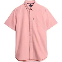 Superdry per uomo. M4010944A Camicia Oxford rosa a maniche corte (XL), Casual, Manica corta, Cotone biologico, Sostenibile