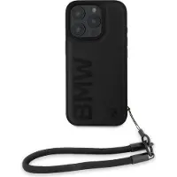 BMW Custodia Per Telefono Leather Signature And Strap Iphone 16 Pro