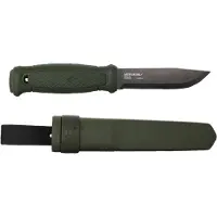 Morakniv Garberg BlackBlade Carbon 14528 Black DLC C100S, Green Polyamide, coltello da bushcraft