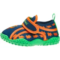 Playshoes Scarpe da spiaggia / da bagno 'Pirat' marino / cognac / mela / arancione