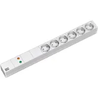 Bachmann 333.402 prolunga di alimentazione 2 m 6 prese AC Grigio interno