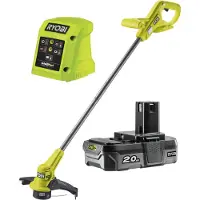 Ryobi RY18LT23A-120 ONE+ 18V Grass Trimmer/Edger, 23cm Cutting Diameter - 1 Battery and 1 Charger Included