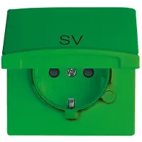 Busch-Jaeger 20 EUGKB-13-102 | Inserto per presa SCHUKO con coperchio ribaltabile e stampa