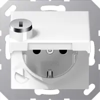 JUNG Presa SCHUKO 16A 250V con coperchio a cerniera AS 1520 BFKLSL WW