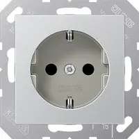 JUNG Presa SCHUKO in alluminio A 1520 AL