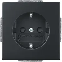 Busch-Jaeger SCHUKO inserto per presa di corrente nero opaco 2300 EUCB-885
