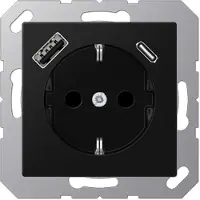 JUNG A 1520-15 CA SWM Presa USB USB tipo A grafite nera/opaca Serie A550